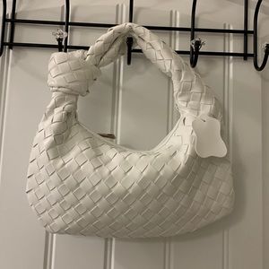 White Woven Mini Jodi Bag